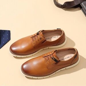 Dream Pairs Tan Leather Men's Oxfords